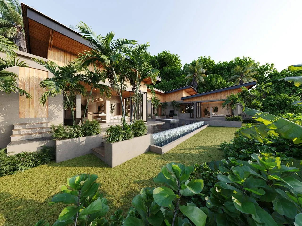 Вилла с участком 1,000 м² и 17м бассейном (Buwit, Seseh)