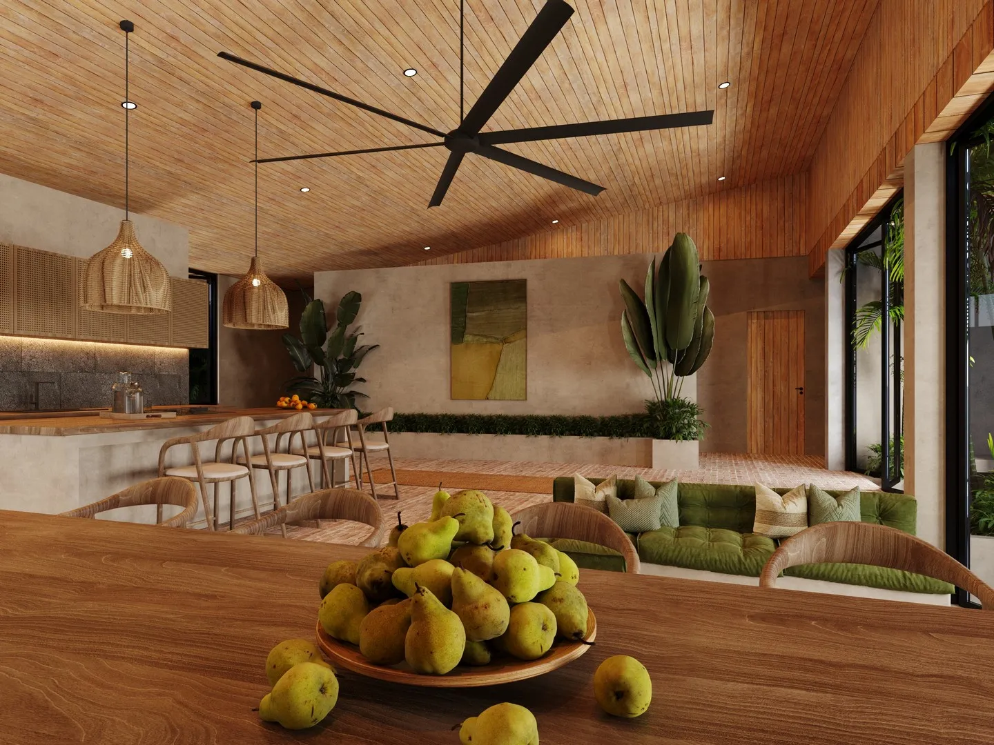 Вилла с участком 1,000 м² и 17м бассейном (Buwit, Seseh) — Photo 7