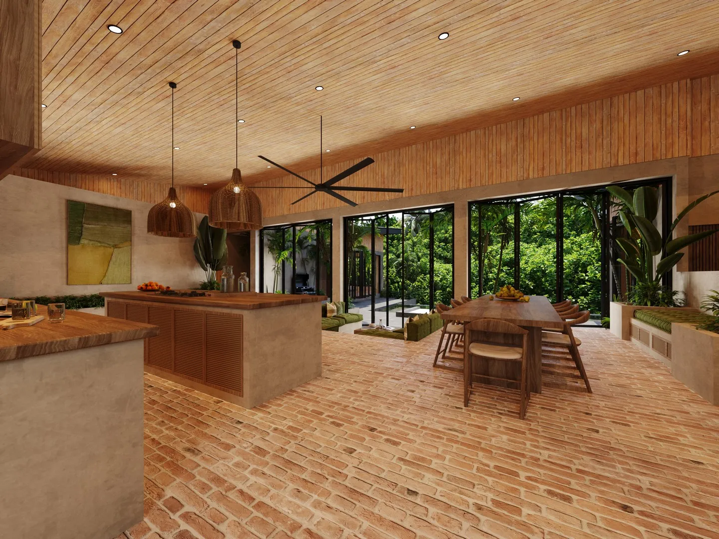 Вилла с участком 1,000 м² и 17м бассейном (Buwit, Seseh) — Photo 18